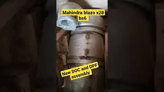 Mahindra blazo x28 bs6 tipper New doc and DPF assembly #trending #shorts #youtubeshorts