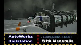 Space Engneers Monorail test drive on the moon Workshop release