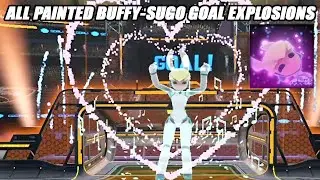 All (NEW) Painted Black Market Goal Explosion Buffy-Sugo - Rocket League