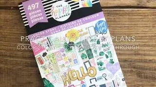 Happy Planner Color Story Sticker Book Flip Through
