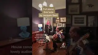 Flute and guitar: playing &lsquo;Entr&rsquo;acte&rsquo; by Jacques Ibert live at a @Groupmuse in Toronto
