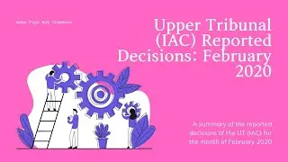 Upper Tribunal (IAC) Reported Decisions: February 2020