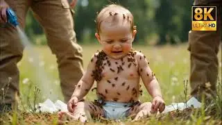 Human kid rescue mission ai video 8K ULTRA HD #animalheroes #8kresolution #rescue