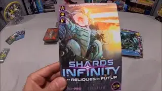Shards Of Infinity jeu de société - partie solo avec l'extension les reliques du futur.