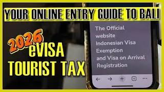 Bali Entry Guide 2026: APPLY For BALI TOURIST eVISA (Mobile Phone) & TOURIST LEVY (PC)