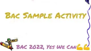 BAC 2022 📝📝: practising 