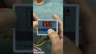 Turn on/off light with temperature controller #shorts #electrician #electrical