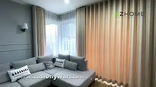 Zasłony na wymiar Warszawa #zasłony #karnisze #firany #firanki #smart #wave #montaż #warszawa