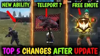 Part 14 | Top 5 Changes After Ob34 Update 😱🔥 Free Fire Ob34 Update #shorts #freefire