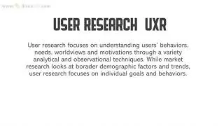 User Research UXR