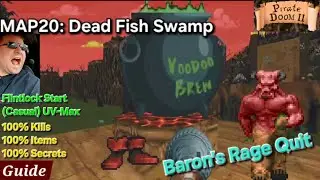 Drunken Doom? 🏴&zwj;☠️ Crossing the Dead Fish Swamp! | Pirate Doom II (MAP20)