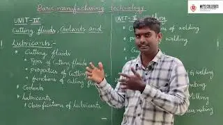Basic Manufacturing Technology//WITS CONNECT//Lecture-1// Introduction//Syllabus.