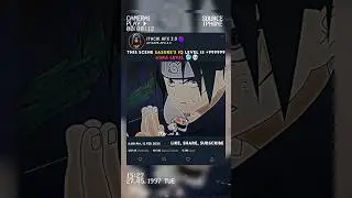 🥶 SASUKE AURA LEVEL 😱 | 🎵ODNOGO ULTRAFUNK (SLOWED) | NARUTO ✨| #naruto #shorts