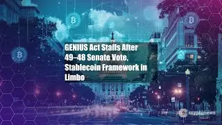 GENIUS Act Stalls After 49&ndash;48 Senate Vote, Stablecoin Framework in