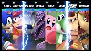 Super Smash Bros Ultimate Amiibo Fights Request #245 8 Player Free For All