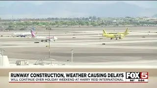 Las Vegas airport warns Memorial Day travelers to prepare for runway maintenance, wind delays
