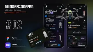 DJI Drones Shopping UI Design Concept By Using 