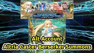 [FGO NA] Will I have bad luck or good luck? Altria Caster Berserker Summons on Alt Account.