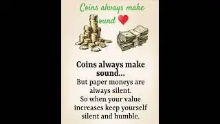 Coins always make sound #motivation #quotes