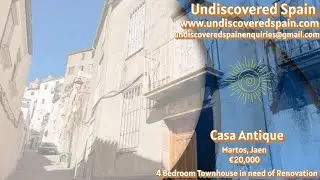 Casa Antique - €20,000. Martos, Jaen. 4 bedroom townhouse in need of renovation. #spanishproperty