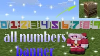Minecraft :how to make all numbers on banner by using only loom