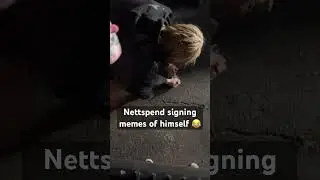 Nettspend signing memes of himself after his show #nettspend #undergroundartists #nettspend