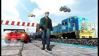 Train Vs Car Racing 2 Player - Level 3 and Level 4