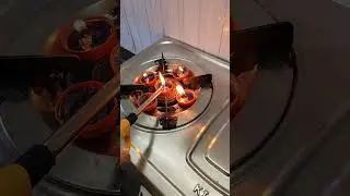 How to fry eggs from candle | #shorts