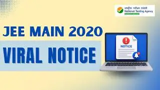 PUBLIC NOTICE: False information and fake notices JEE (MAIN) - 2020