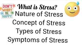 What is Stress, it's nature,types, symptoms. Explained in Hindi 😊BA#bpcs186#baegh#ignou @igangels