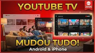 YOUTUBE TV MUDOU TUDO! 😱 Nova Interface REVOLUCION&Aacute;RIA no Android e iPhone (2026)