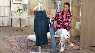 Isaac Mizrahi Live! True Denim Relaxed Straight Leg on QVC