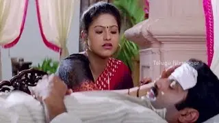 Krishna Babu Movie Scenes - Balakrishna fall sick - Raasi, Meena