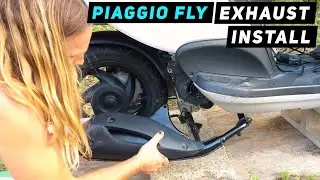 Piaggio Fly - Exhaust Installation | Mitch's Scooter Stuff