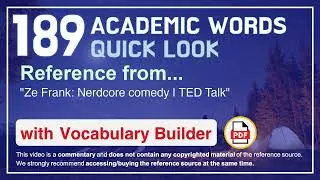 189 Academic Words Quick Look Ref from 