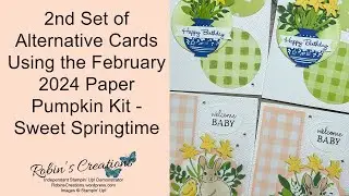 2nd Set of Alternatives Using Envelopes for February 2024 Paper Pumpkin Kit - Sweet Springtime