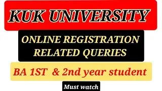 Kuk Online Exam registration  Full process #kukupdate #kukuniversity #kukonlineexam