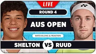 SHELTON vs RUUD &bull; Australian Open 2026 &bull; LIVE Tennis Watchalong