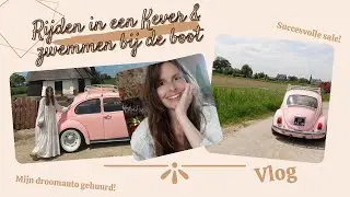 VLOG - ROZE volkswagen KEVER rijden - onze sale loopt top - ZWEMMEN bij de WOONBOOT