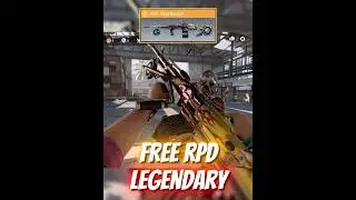 Next FREE Legendary RPD Road Mongrel #codmobile #codm #callofdutymobile
