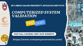 computerized system validation training | csv free demo | Company connects consultancy