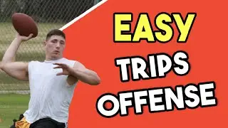 EASY Trips 5 on 5 Flag Football Plays