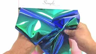 Big Z Fabric/ Holographic Multi-Color Chrome Vinyl Fabric