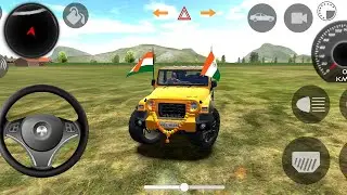 Mahindra Thar golden thar 4x4 full ofroding 🎮💯 in mudh celenj with 🪙 gold thar #carvala #freefire #