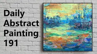 Abstract Painting for Beginners | Acrylic | Daily Challenge 191