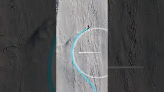 Carving on Skis | Understanding Turning Radius and Arc Length #shorts