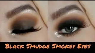 Black Smokey Eyes|easy and detailed video|Smokey Eyes #makeup#makeup #tutorial #blacksmokeyeyes