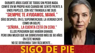 “Siempre te ayudamos, mamá.” Y cuando miré… ya no tenía nada