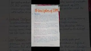 integrated pest management #components and #principle #assignment #viralvideo #bscnotes