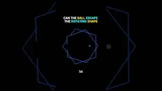 Ball vs. spinning hexagons 🌀 #physics #viral